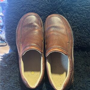 Dr martens Men's Brown Leather Slip-On Shoes